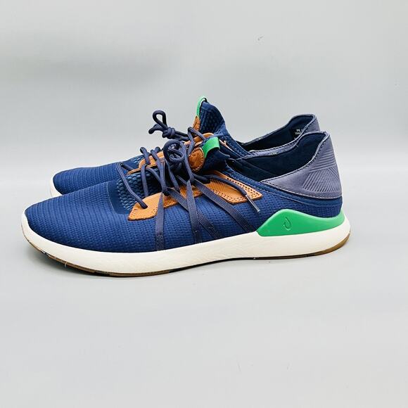 OluKai Shoes Mens 12 Blue Mesh Mio Li Low Top Walking Athletic Sneakers Comfort main image 9